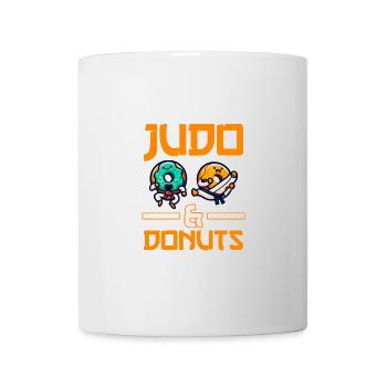 Judo et beignets - Mug blanc - blanc - Devant