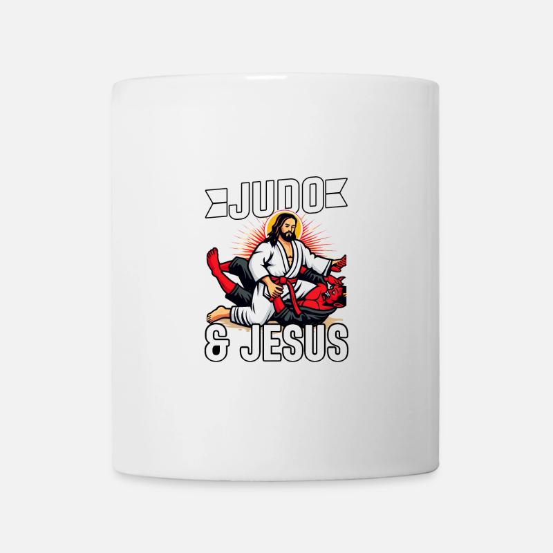 Judo und Jesus - Tasse - Weiß
