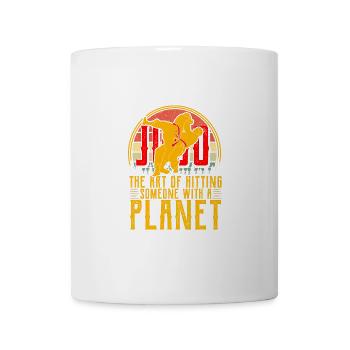 Die Kunst, jemanden mit einem Planeten zu treffen - Tasse - Weiß - Vorne