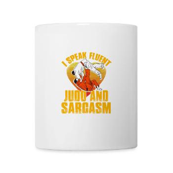 I speak Judo and Sarcasm - Mug - white - Front