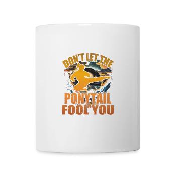 Ne vous laissez pas tromper par la queue de cheval - Mug blanc - blanc - Devant