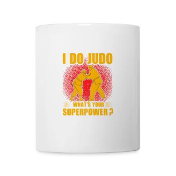 I do Judo What's your Superpower? - Mug - white - Front