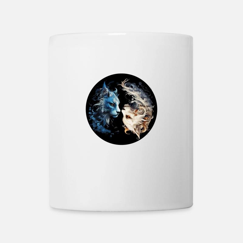 Chats Yin Yang - Mug blanc - blanc