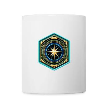 Kartenstern Kompass Patch - Tasse - Weiß - Vorne