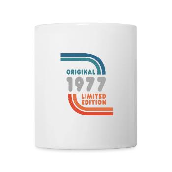 Born 1977 Original Retro Vintage Birthday Graphic - Mug - white - Front