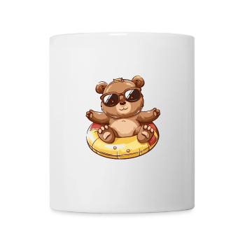 Bär Sommer Comic - Tasse - Weiß - Vorne