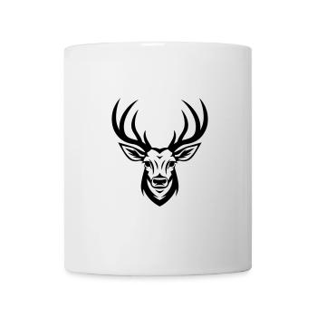Deer head - Mug - white - Front