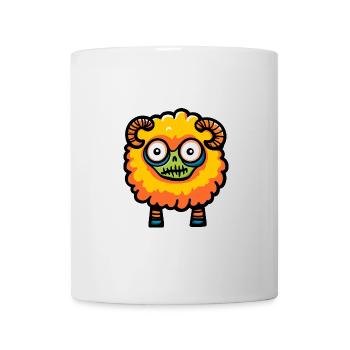 Schaf Halloween Comic - Tasse - Weiß - Vorne