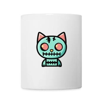 Katze Halloween Lustig - Tasse - Weiß - Vorne