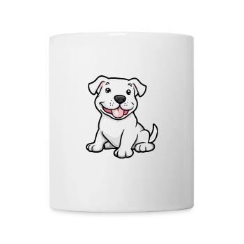 Dogue Argentino Chien Bande Dessinée Bébé - Mug blanc - blanc - Devant