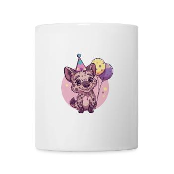 Bande dessinée d’anniversaire de hyène - Mug blanc - blanc - Devant