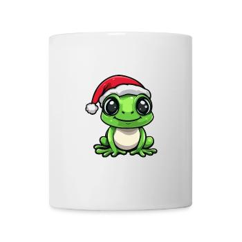 Frosch Weihnachten Christmas - Tasse - Weiß - Vorne