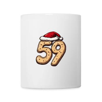 59 Nombre Noël - Mug blanc - blanc - Devant
