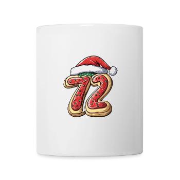 72 Zahl Weihnachten - Tasse - Weiß - Vorne