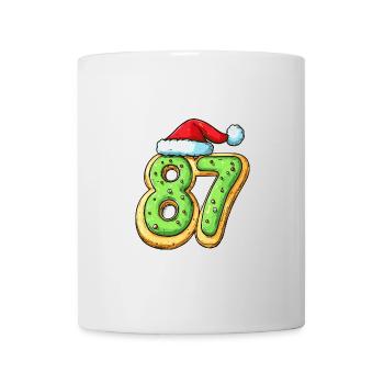 87 Zahl Weihnachten - Tasse - Weiß - Vorne