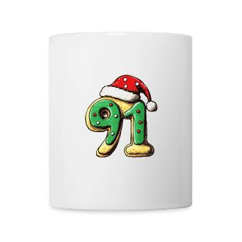 91 Numéro Noël - Mug blanc - blanc - Devant