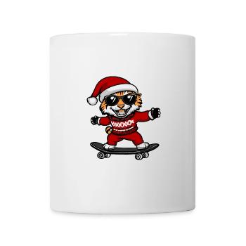 Tiger Weihnachten Lustig - Tasse - Weiß - Vorne