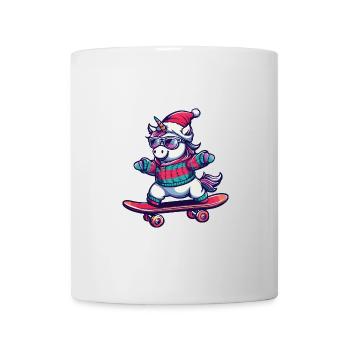 Einhorn Weihnachten Lustig - Tasse - Weiß - Vorne