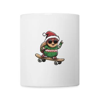 Schnecke Weihnachten Lustig - Tasse - Weiß - Vorne