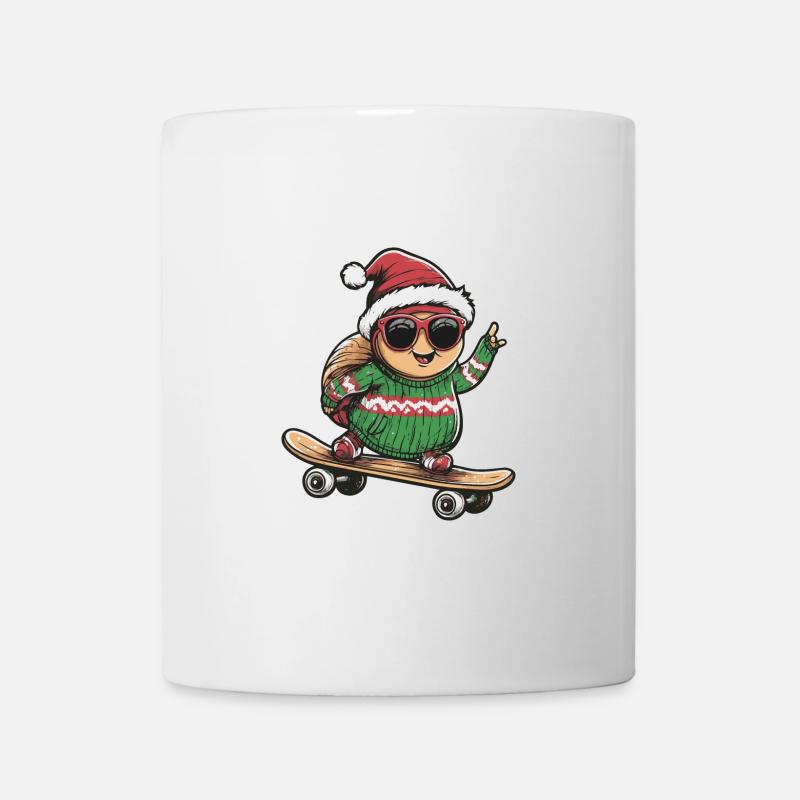 Escargot Noël Drôle - Mug blanc - blanc
