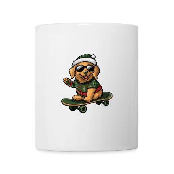 Golden Retriever Chien Noël Drôle Drôle - Mug blanc - blanc - Devant