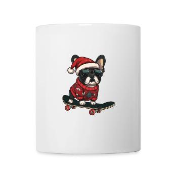 Buldog Français Chien Noël Drôle - Mug blanc - blanc - Devant