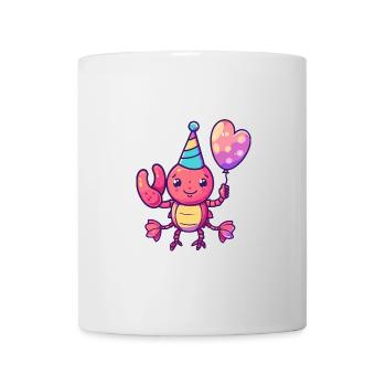 Homard Crabe Anniversaire Bébé - Mug blanc - blanc - Devant