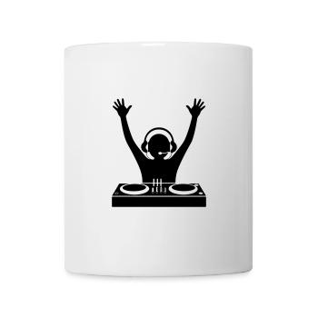 DJ Turntables Party - Mug - white - Front