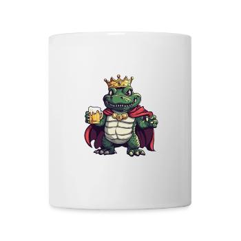 Alligator Bier Lustig - Tasse - Weiß - Vorne