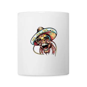 Hummer Krebs Lustig Sombrero - Tasse - Weiß - Vorne