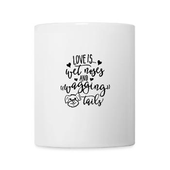 Dog Love Is Wet Noses And Wagging Tails - Mug - white - Front