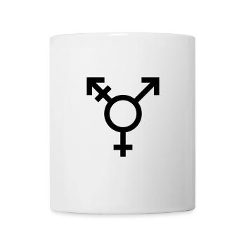 Queer - Plongeurs, icône / symbole de l’homme et de la femme - Mug blanc - blanc - Devant