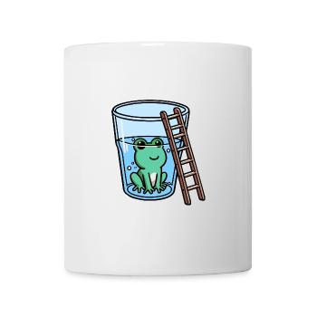Wetterfrosch Glas Leiter Frosch - Tasse - Weiß - Vorne