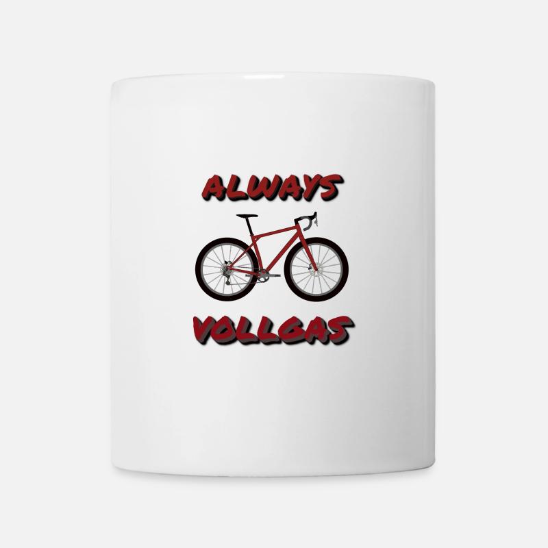 GravelBike AlwaysFull throttle shutuplegs - Mug - white