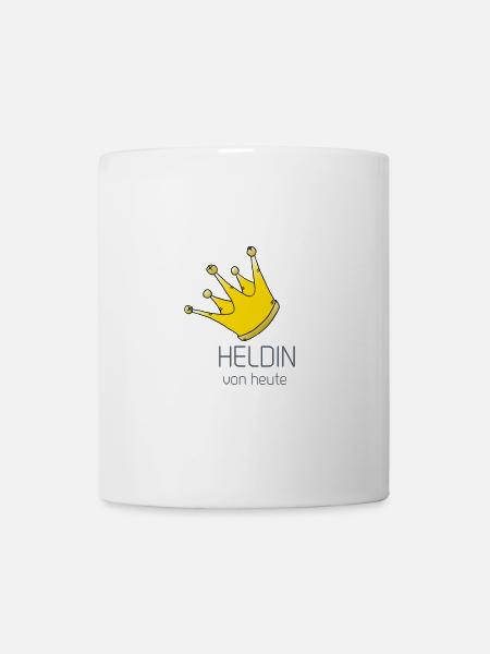 Heldin - Tasse - Weiß
