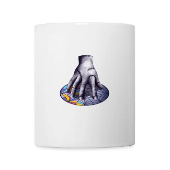Main de zombie sur la fenêtre d’Ophelia Hall - Mug blanc - blanc - Devant