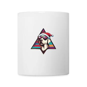 Labrador chien Noël cool - Mug blanc - blanc - Devant