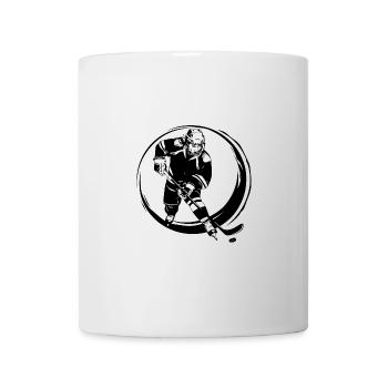 Hockey Spielerin Silhouette - Tasse - Weiß - Vorne