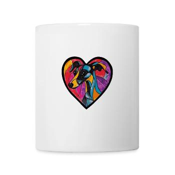 Whippet Dog Heart Love - Mug - white - Front