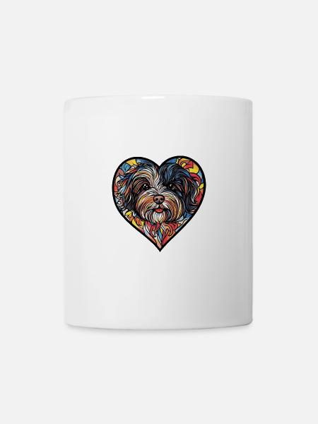 Havanese Hund Herz Love - Tasse - Weiß