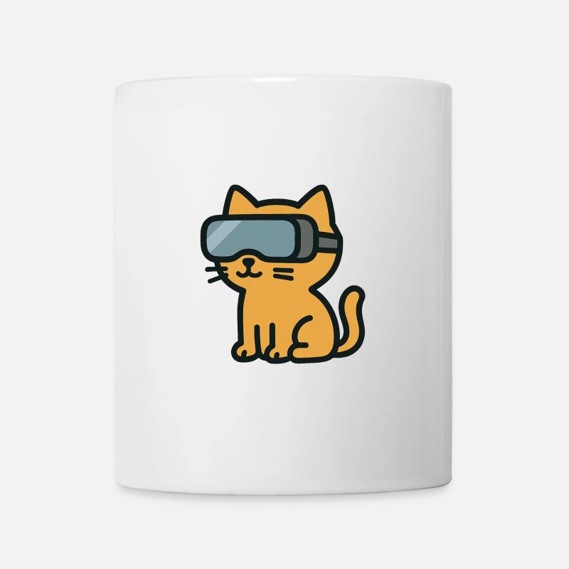 VR Chat: The Immersive Cat Adventure - Mug - white