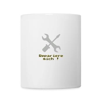 Reparier Mich Pixelwerkzeug - Tasse - Weiß - Vorne