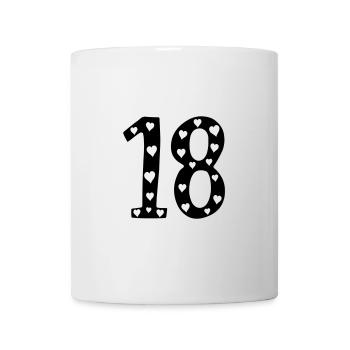 18 Birthday Heart - Mug - white - Front