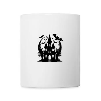 Eerie Magic Bat Haunted House Halloween - Mug - white - Front