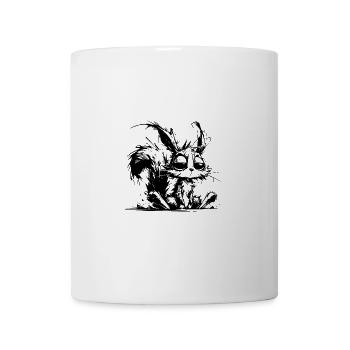 Baby Eichhörnchen total verschlafen und fertig - Tasse - Weiß - Vorne