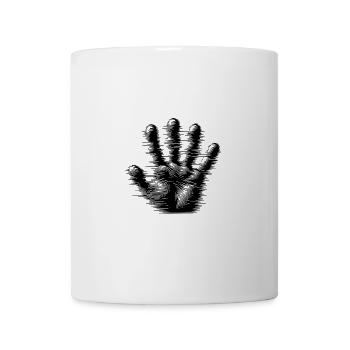 Creepy Kids Halloween fantômes brume main - Mug blanc - blanc - Devant