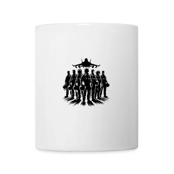 Air Force Pilots Cool Airplane Portrait - Mug - white - Front