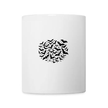 Riesiger fliegender Schwarm von Fledermäusen - Tasse - Weiß - Vorne