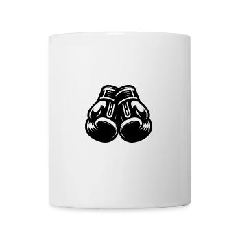 Kampfsport Zubehör klassische alte Boxhandschuhe - Tasse - Weiß - Vorne