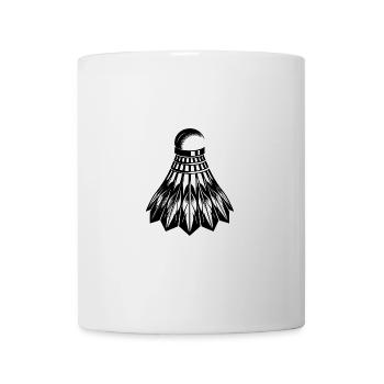 Hobby Federball Dynamik Symbol Tattoo Style - Tasse - Weiß - Vorne
